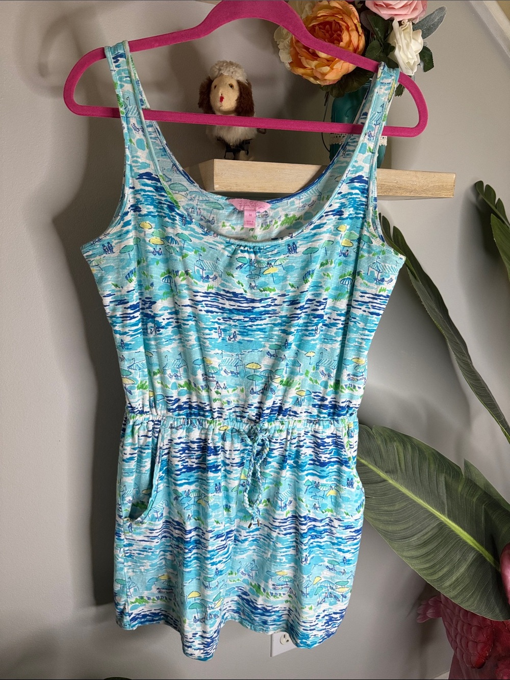 🌸 Lilly Pulitzer Kori Dress in High Tide Toile